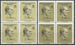 Turkey; 1965 Regular Stamp 50 K. "Color Tone Variety" - Neufs