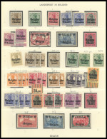 SAMMLUNGEN, LOTS *,**,o , 1914/18, Sammlung Besetzte Gebiete, Inklusive Belgische Besatzungsgebiete, über 200 Werte Im L - Occupation 1914-18