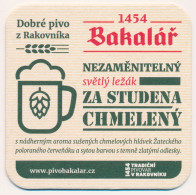 CZECH - Tchèque - Tschechisch - Ceco - Beer - Bière - Bier - Birra - Cerveza COASTER MAT BAKALAR UNUSED - Beer Mats