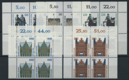 BUNDESREPUBLIK 1934-38 Paar **, 1997, Sehenswürdigkeiten In Viererblocks Vom Oberrand, Pracht, Mi. 60.- - Neufs