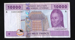 Billet, Banque Des Etats De L'Afrique Centrale, Gabon, 2002, 2 Scans, Frais Fr 1.75 E - Central African States