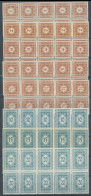 PORTOMARKEN P 103-17 **, 1922, Neue Ziffernzeichnung, 10 Postfrische Sätze In Bogenteilen, Fast Nur Prachterhaltung, Mi. - Postage Due