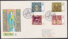 GB Great Britain 1976 Private FDC Christmas, Nativity, Christianity, Religious Art, First Day Cover - Lettres & Documents