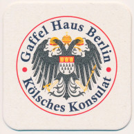 GERMANY - Allemagne - Deutschland Beer - Bière - Bier - Birra Cerveza COASTER MAT GAFFEL HAUS BERLIN BRAUHAUS UNUSED - Beer Mats