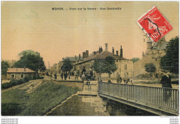 MOHON PONT SUR LA VENCE RUE GAMBETTA TOILEE COULEUR - Autres & Non Classés