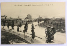 LILLE (59) : Croisé Laroche (Embranchement Des Trois Villes) - E.C. - Tramway - Strassenbahnen