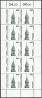 BUNDESREPUBLIK 1860KB **, 1996, 690 Pf. St. Michaelis-Kirche Im Kleinbogen (10), Postfrisch, Pracht, Mi. 80.- - Sonstige & Ohne Zuordnung