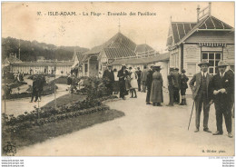 ISLE ADAM LA PLAGE ENSEMBLE DES PAVILLONS - L'Isle Adam