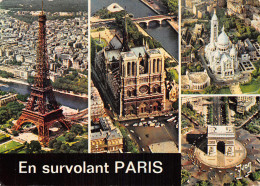 75 PARIS SURVOLE - Mehransichten, Panoramakarten
