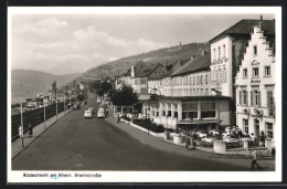 AK Rüdesheim Am Rhein, Gasthaus Krone In Der Rheinstrasse  - Ruedesheim A. Rh.