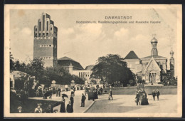 AK Darmstadt, Hochzeitsturm, Ausstellungsgebäude & Russische Kapelle  - Ausstellungen