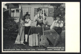 AK Hausham, Heimatkapelle Gebr. Saurer Und Sohn, Miesbacherstrasse 25  - Music And Musicians