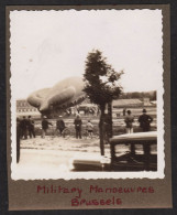 Militaria, Bruxelles Belgique Ballon Caquot? De Barrage? D'observation Saucisse Balloon Zeppelin, Guerre Militaire Armée - Guerre, Militaire