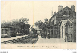 PIERREPONT SUR AVRE GARE HARGICOURT PIERREPONT - Autres & Non Classés