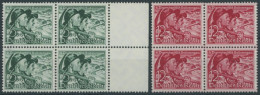 Dt. Reich 684/5y  VB **, 1938, Volksabstimmung, Waagerechte Gummiriffelung, In Viererblocks, Postfrisch, Pracht, Mi. 160 - Unused Stamps