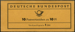 ZUSAMMENDRUCKE MH 6a **, 1960, Markenheftchen Heuss Lumogen, Erstauflage, Schwach Fluoreszierend, Pracht, Gepr. D. Schle - Other & Unclassified