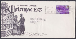 GB Great Britain 1975 Private FDC Christmas, Christianity, Christian, Celebration, Festival, Family, First Day Cover - Lettres & Documents