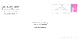 TIMBRE N° 3454 -  FETE DU TIMBRE -  TARIF 1 1 02 / 31 1 03 -  2E ECHELON  - SEUL SUR LETTRE  -  2002 -  - - Tarifs Postaux