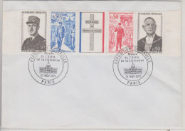 France Bande 1698A Exposition De Gaulle Paris 11 Novembre 1971 - Commemorative Postmarks