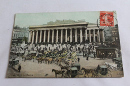 Paris La Bourse  Animée Colorisée - Andere Monumenten, Gebouwen