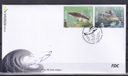 KOSOVO 2024,EUROPA CEPT ,UNDERWATER FAUNA AND FLORA,BLOCK,FISHES,FDC - Kosovo