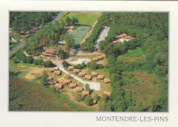 MONTENDRE LES PINS LA BASE DE LOISIRS VUE AERIENNE CPM 10X15 TBE - Montendre