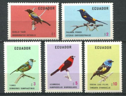 130 EQUATEUR 1973 - Yvert 898/902 - Oiseau - Neuf **(MNH) Sans Charniere - Equateur