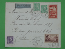 DP 21 FRANCE  LETTRE RR    1938 STE MARIE A LIBAN+++AFF. INTERESSANT+ - Covers & Documents