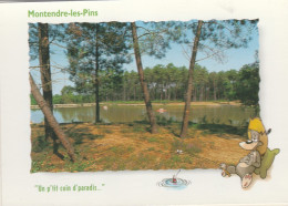 MONTENDRE LE LAC "UN P'TIT COIN DE PARADIS" CPM 10X15 TBE - Montendre