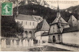 10278-ZE-38-Entrée De Couvent De La Grande Chartreuse-Rentrée De Le Promenade Des Pères----------animée - Autres & Non Classés