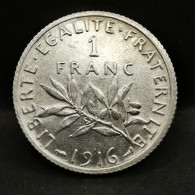 1 FRANC SEMEUSE ARGENT 1916 FRANCE / SILVER (Réf. 24605) - 1 Franc