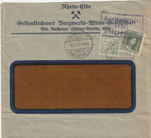 LUXEMBURG - 1916, Aachener Hütten-Verein Esch - Sur - Alzette, Usines Gelsenkirchen, Brief Mit Zensur Trier - 1914-24 Marie-Adélaïde