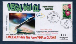 KOUROU 13 Février 2012, Lancement VEGA, VV01, Satellites LARES, ALMASAT 1, + 7 Nanosatellites, - South America