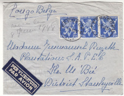 Belgique - Lettre De 1948 - Oblit Eernegem - Exp Vers Le Congo Belge - Cachet De Stanleyville - - Lettres & Documents