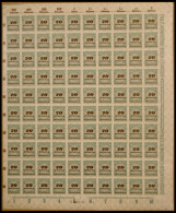 Dt. Reich 329B **, 1923, 20 Mrd. M. Opalgrün/schwärzlichockerbraun, Durchstochen, Im Bogen (100), Plattendruck C, Postfr - Other & Unclassified