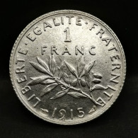 1 FRANC SEMEUSE ARGENT 1915 FRANCE / SILVER (Réf. 24605) - 1 Franc