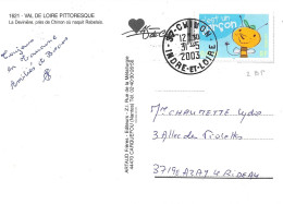 TIBRE N° 3464 - C'EST UN GARCON - TARIF 1 1 02 / 31 5 03 -  DERNIER JOUR DU TARIF - SEUL SUR LETTRE - 31 05 2003 - Postal Rates