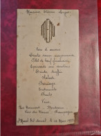 Menus 1933 SAINT MARCEL BEL ACCEUIL - Menükarten