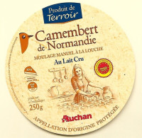 ETIQU. CAMEMBERT AUCHAN Produit Du Terroir - Cheese