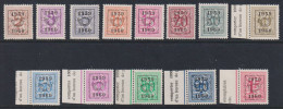 Belgique: COB N° PRE 686/98 Série 52: Neuf(s), **, MNH, Sans Charnière. TTB !! - Typo Precancels 1951-80 (Figure On Lion)
