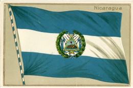 Nicaragua Flag Embossed Postcard - Nicaragua