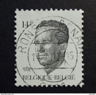 Belgie Belgique - 1989 - OPB/COB N° 2352 ( 1 Value )  Koning Boudewijn Type Velghe  Obl. Ronse Renaix - Used Stamps