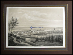 AALBORG (Aalborg), Gesamtansicht, Lithographie Mit Tonplatte Von Alexander Nay Nach F.C. Kierschou Bei Emil Baerentzen,  - Lithographies