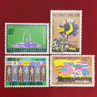 Stamps Vietnam South (South Viet-Nam's Allies - 28/1/1974) -GOOD Stamps- 1set/4pcs - Viêt-Nam