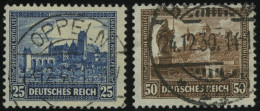 Dt. Reich 452/3 O, 1930, 25 Und 50 Pf. Nothilfe, 2 Prachtwerte, Mi. 140.- - Used Stamps