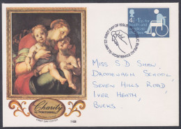 GB Great Britain 1975 Private FDC Charity, Art, Arts, Painting, Paintings, Pontormo, First Day Cover - Lettres & Documents