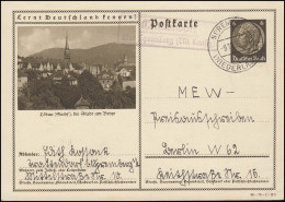 Landpost Trattendorf über SPREMBERG (NIEDERLAUSITZ) 9.11.38 Auf Bildpostkarte - Covers & Documents