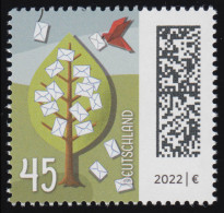3704 Briefbaum 45 Cent, Nassklebend, ** Postfrisch - Neufs