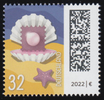 3702 Briefperle 32 Cent, Nassklebend, ** Postfrisch - Unused Stamps