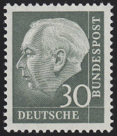 259y Theodor Heuss 30 Pf Fluoreszierendes Papier (Lumogen) ** - Unused Stamps